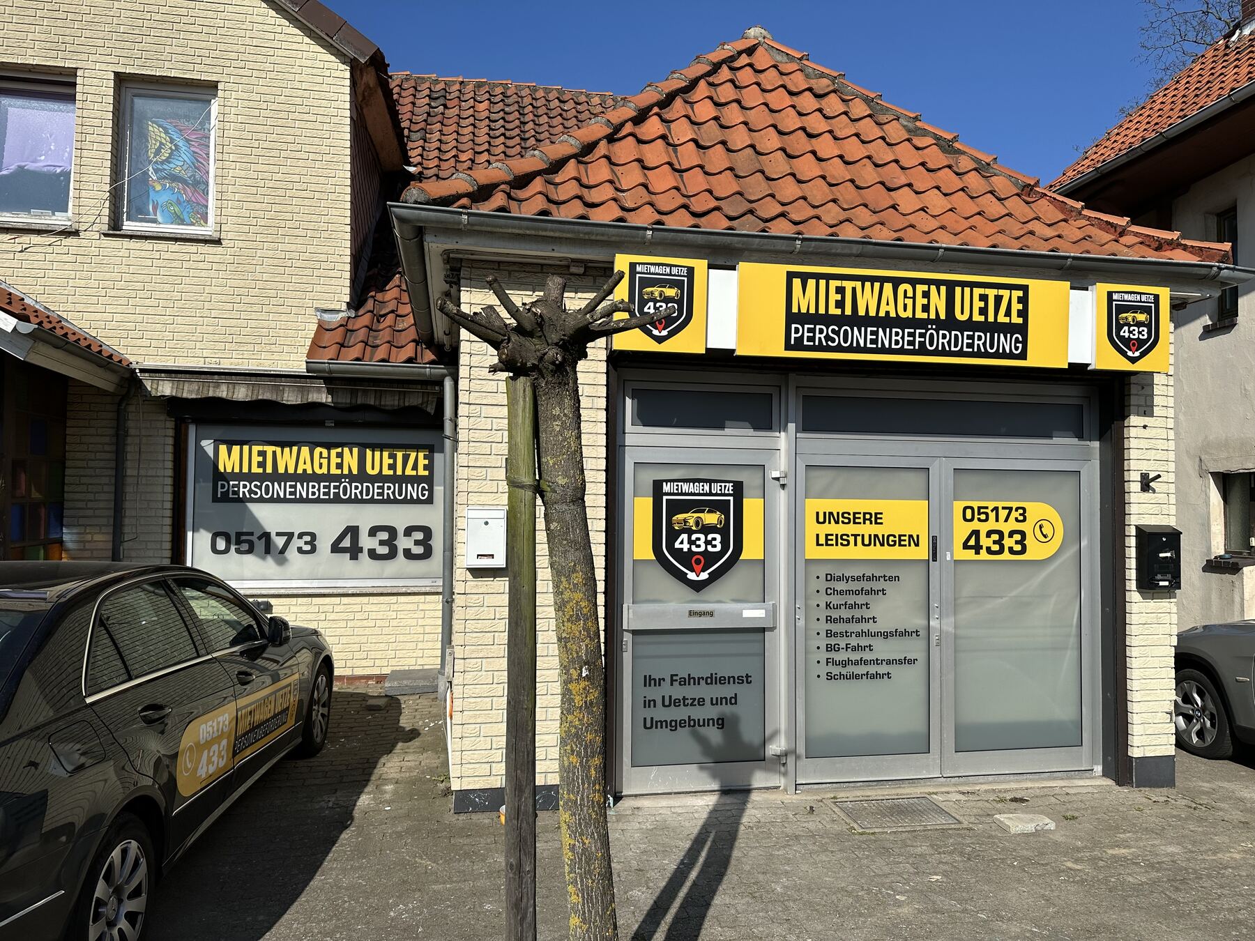 Firmenschild Mietwagen Uetze